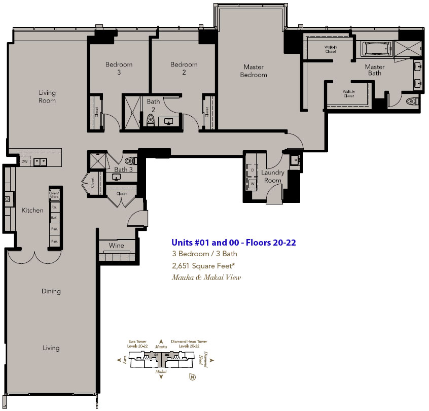 One Ala Moana Honolulu, Hawaii Condo by
