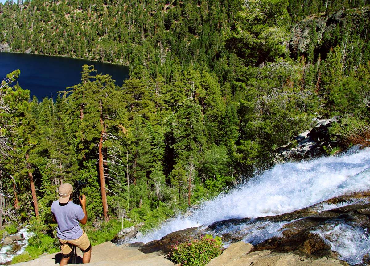 Falls Lake Hiking Trails Hike to Cascade Falls in Lake Tahoe Hidden CA