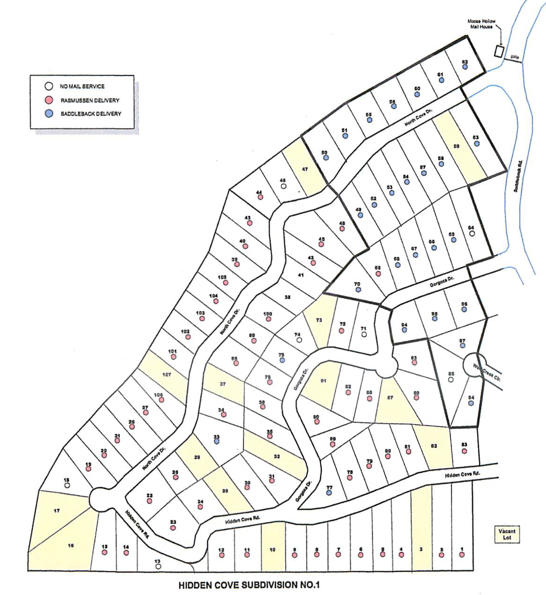 Map Plats Hidden Cove Owners Association