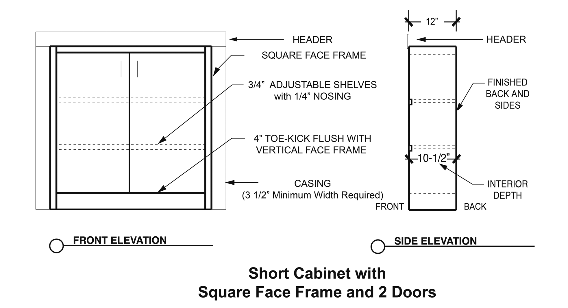 Design Center Short 2 Doors Hidden Doors by Design