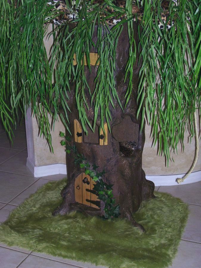 8′ Magical Cat Tree Hidden Hollow Cat Trees by A Fantasy Forest