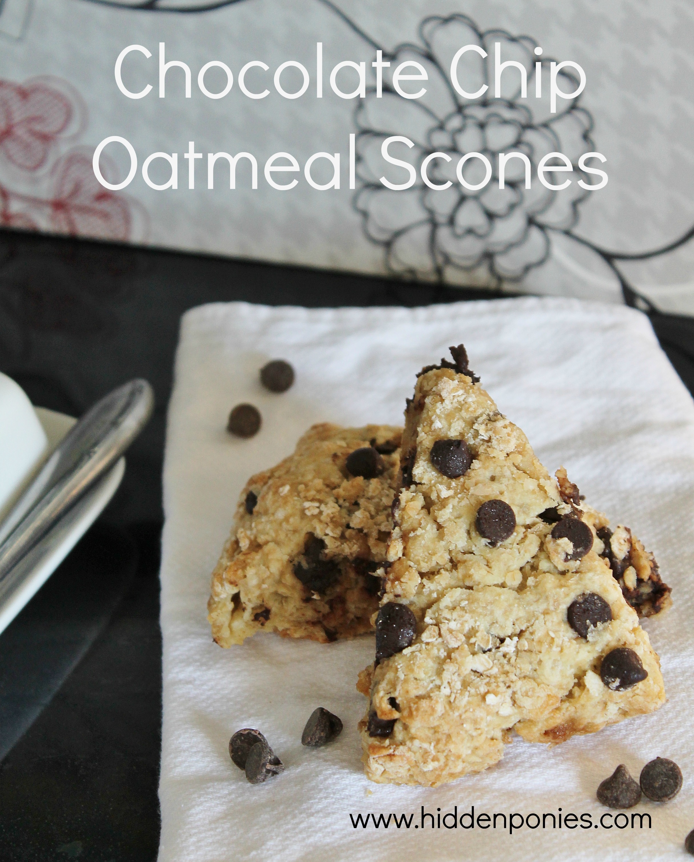 Chocolate Chip Oatmeal Scones