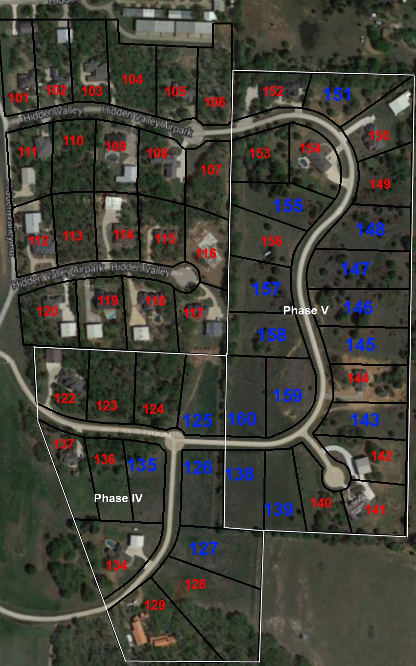 Hidden Valley Airpark Lot Sales