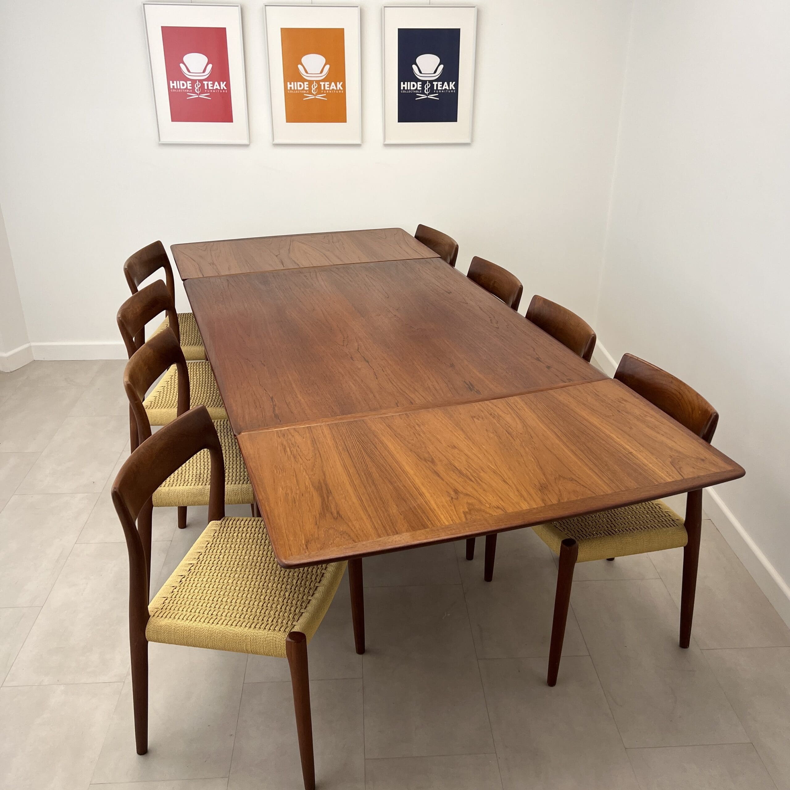 Danish Dining Chairs By Niels Otto Møller Hide & Teak