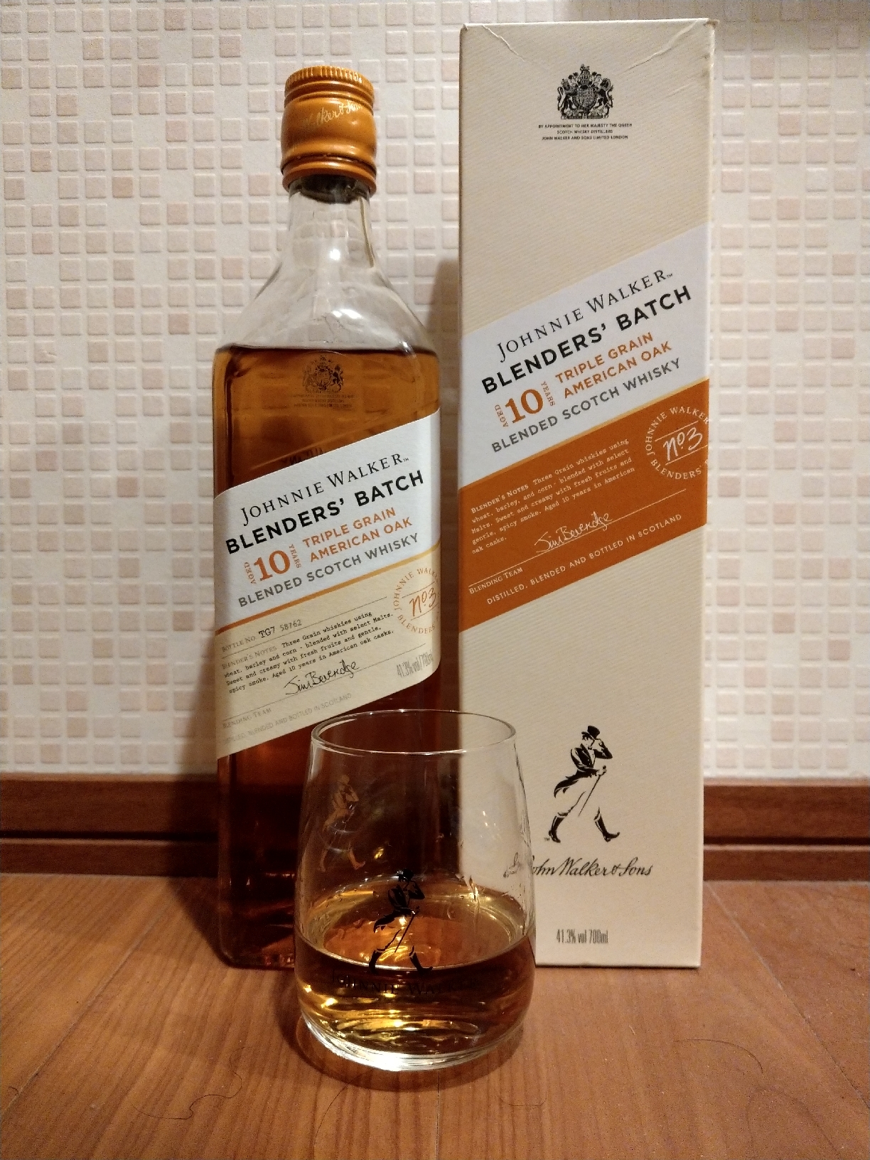 ジョニーウォーカー10年 ブレンダーズバッチ トリプルグレーン アメリカンオーク Johnnie Walker 10 Year Old