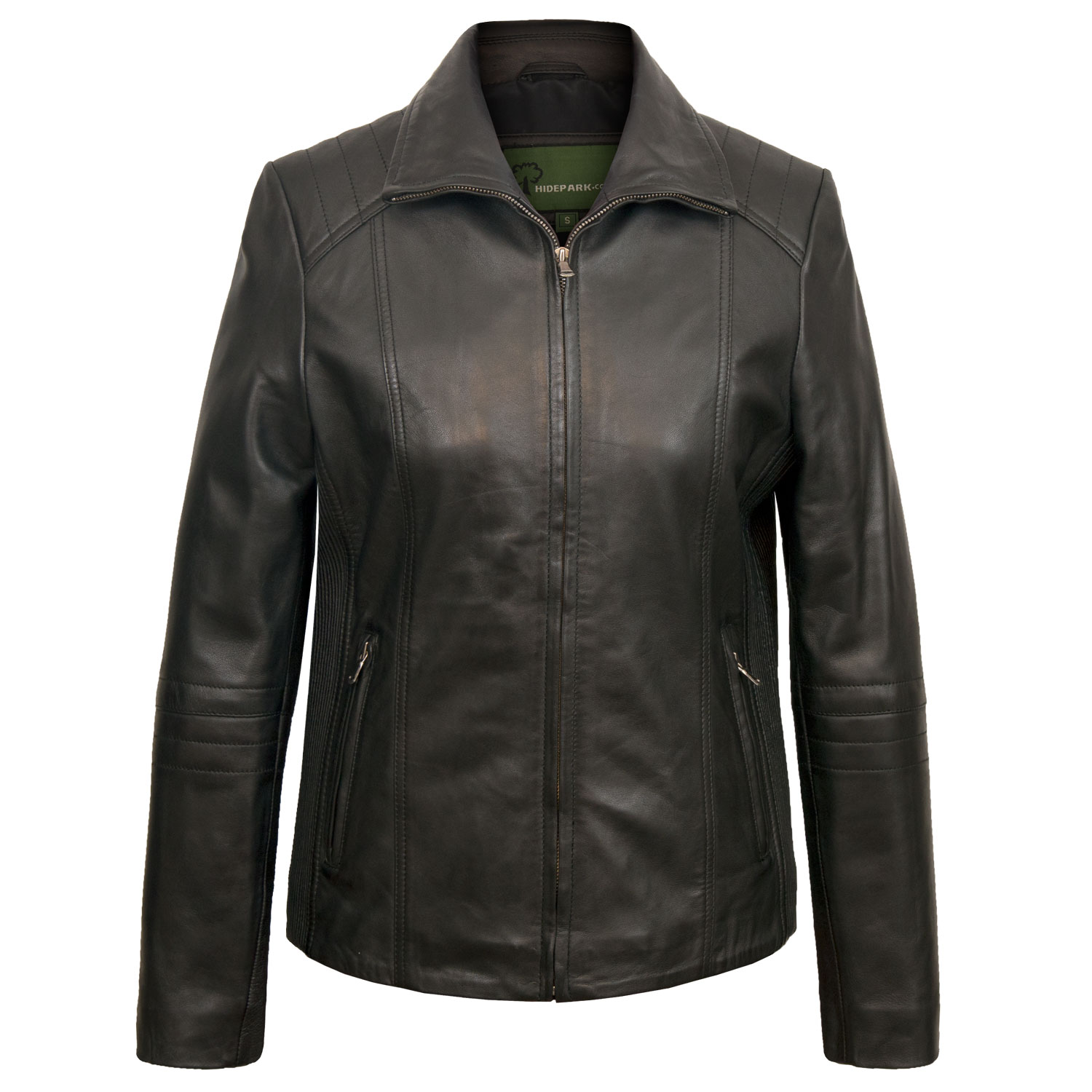 Milly Women's Black Leather Biker Jacket Hidepark Leather