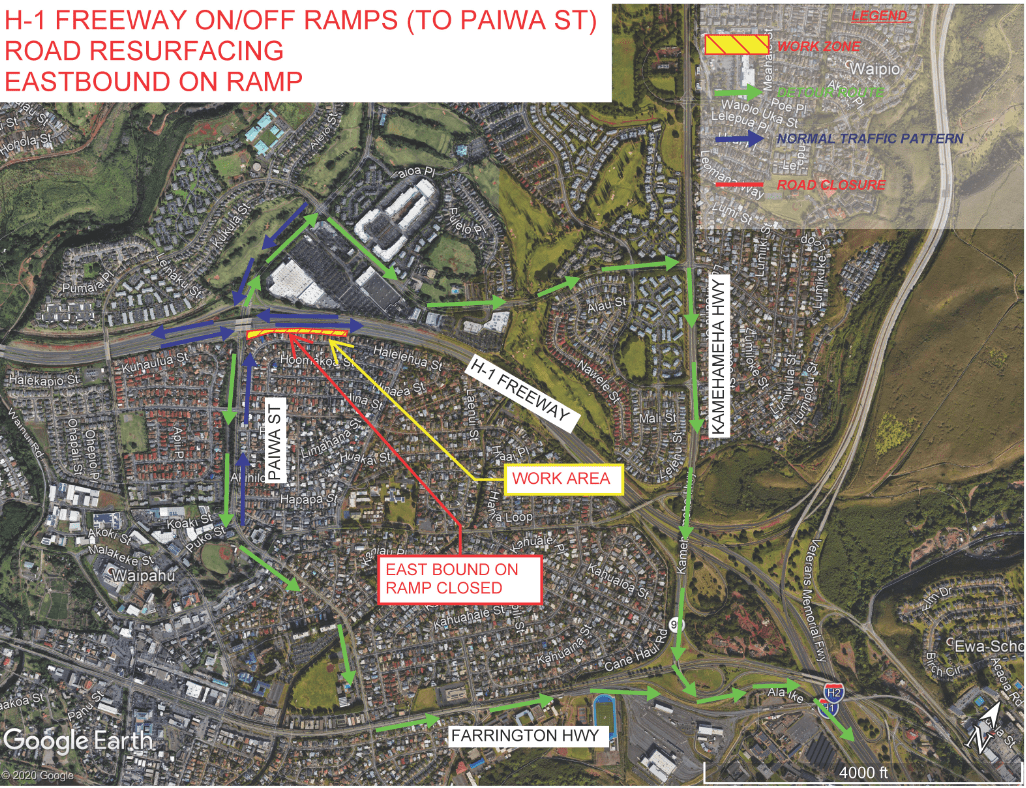 Highways Nightly closures scheduled at the Paiwa Interchange and the