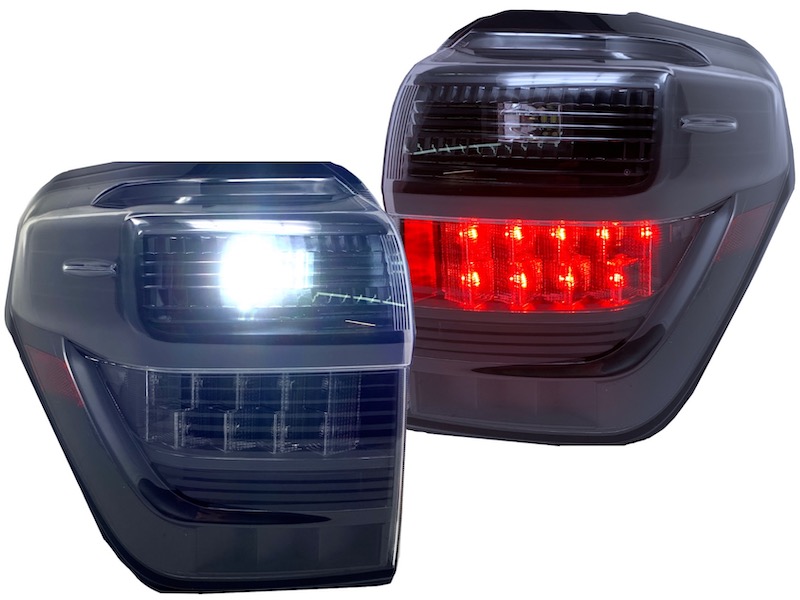 2014+ Toyota 4Runner Custom Retrofit Black LED Tail Lights