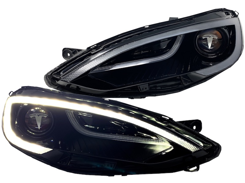 Tesla Model 3 Blacked Out Headlights / Model 3 Y Headlight Protection