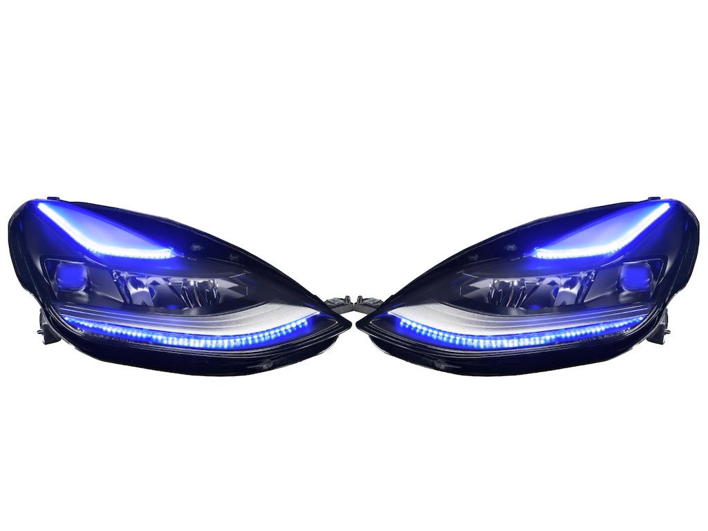 20212023 TESLA MODEL 3 Y MATRIX LED Custom Headlights Color Changing
