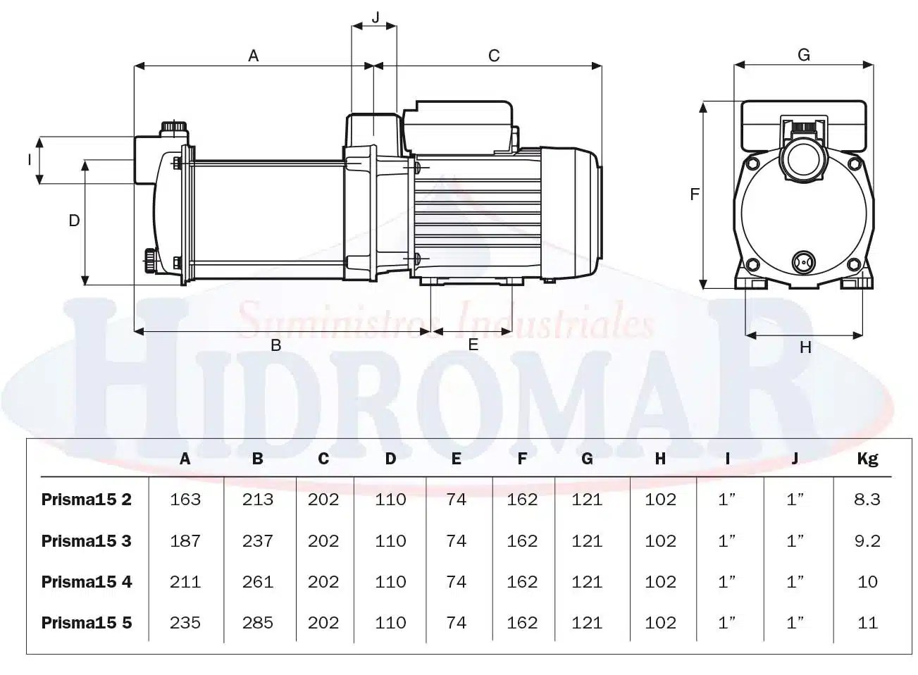 Pump Espa Prisma 15/4M 230V. - Hydromar