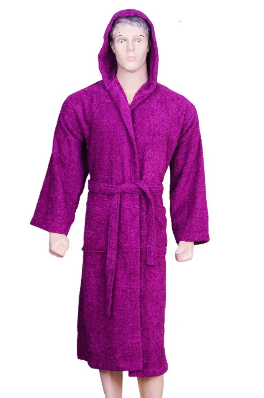 UNISEX LUXURY EGYPTIAN COTTON TERRY TOWELLING BATH ROBE DRESSING GOWN