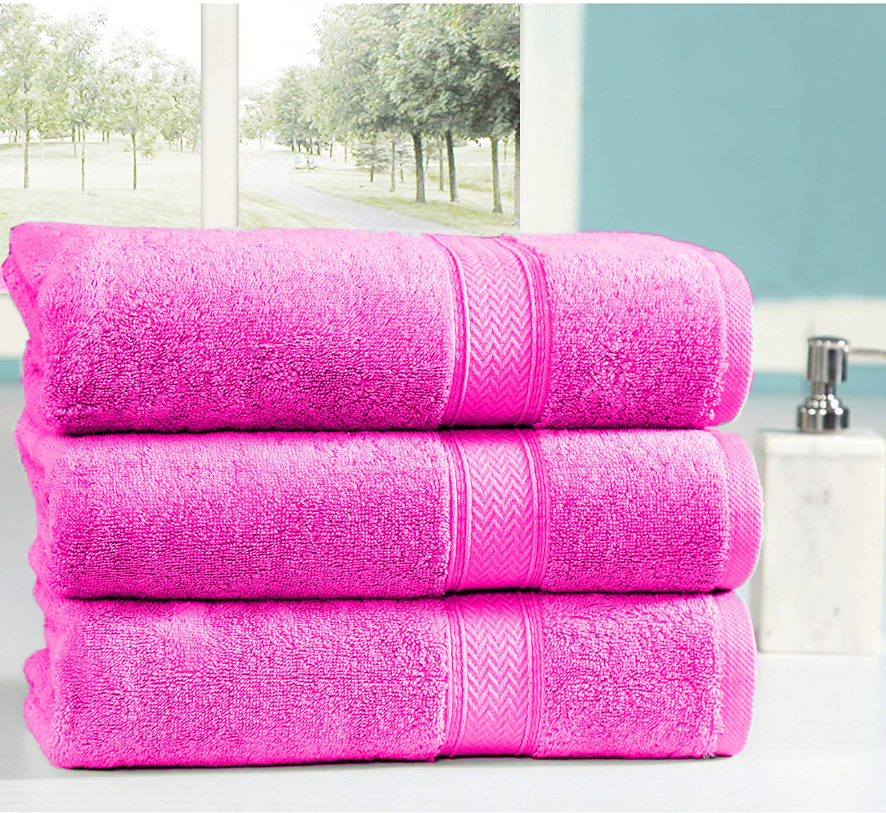 Pink Luxury Bath Towels Paul Smith