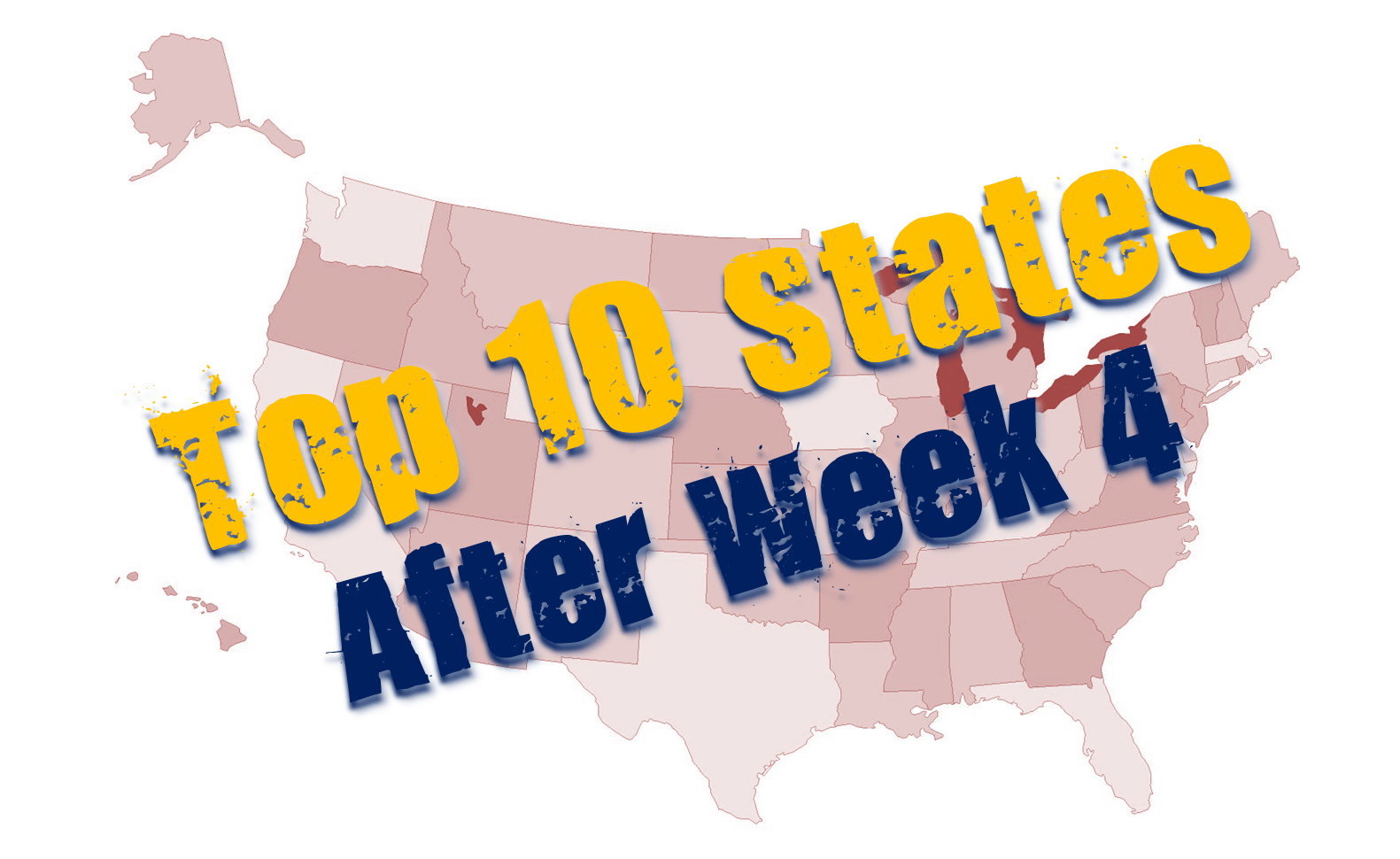 Top 10 States with the Most Wins after Week 4 Hierank