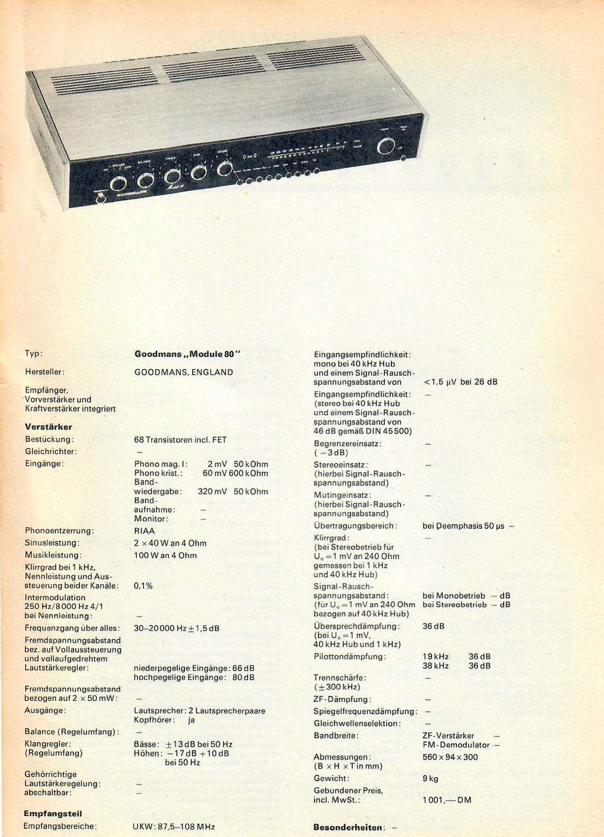 Goodmans Module 80