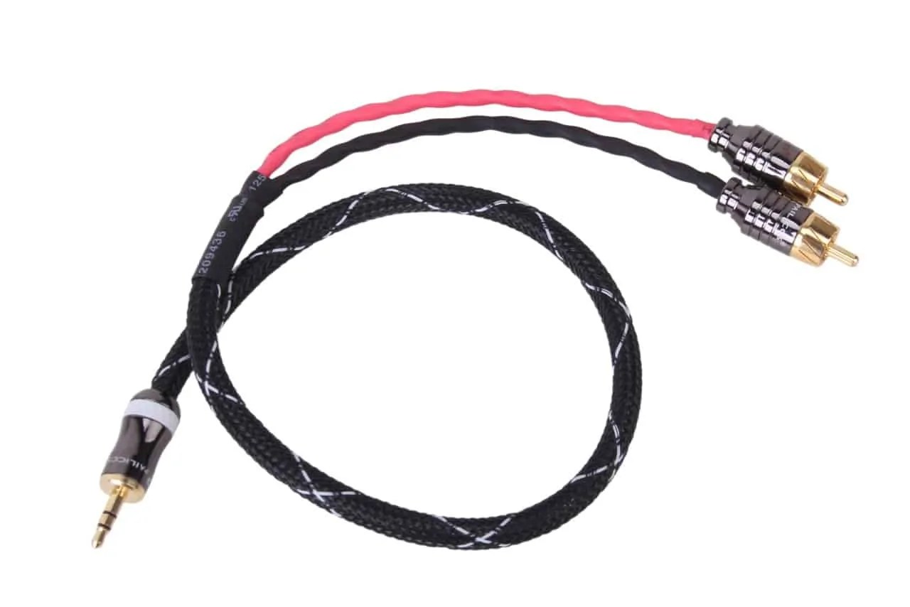 3.5mm (headphone jack) to RCA cable 0.5 meter - Hifime Audio