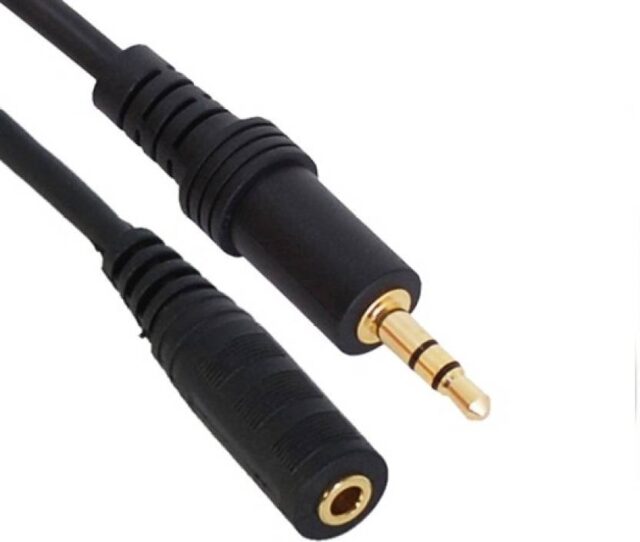 1.5M MALE TO FEMALE 3.5mm AUDIO AUX EXTENSION CABLE AUX CABLE Hiforit