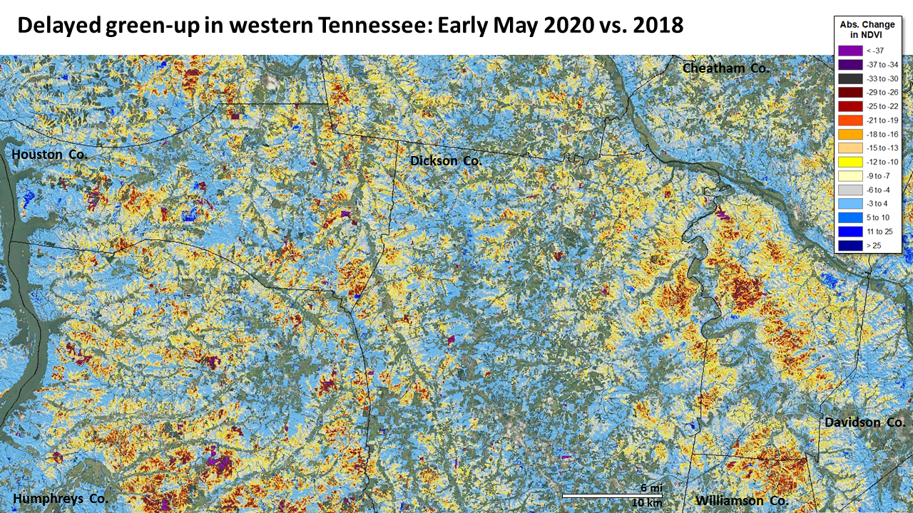 Highland Rim Tennessee Map 2020 Western Highland Rim TN Freeze