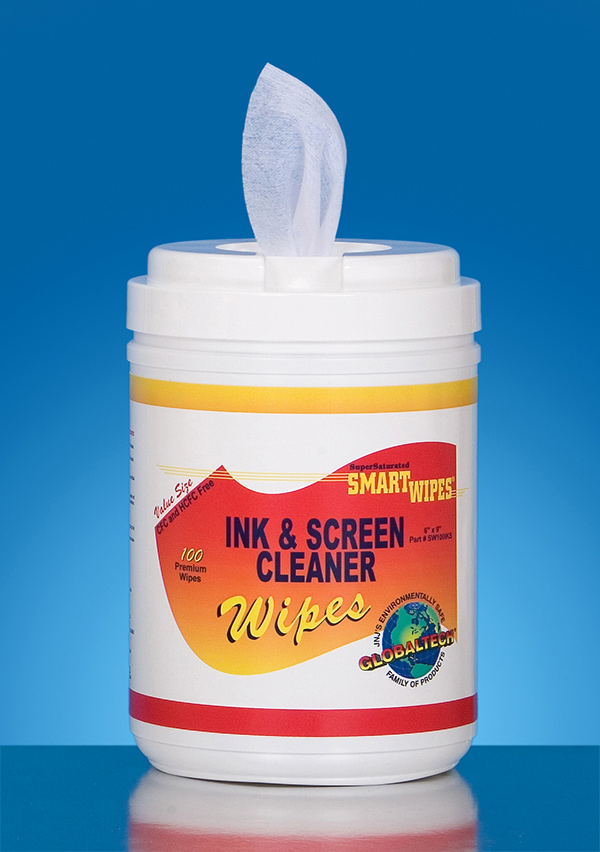 Ink & Screen Cleaner Wipes, Polyester, 6" x 9" HighTech Conversions