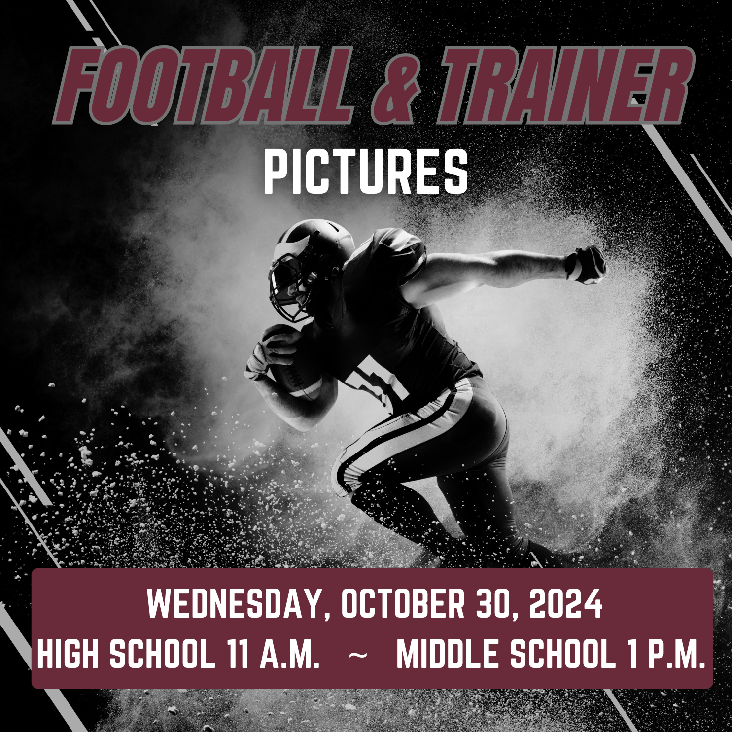 Football Team & Trainer Pictures Troup High School