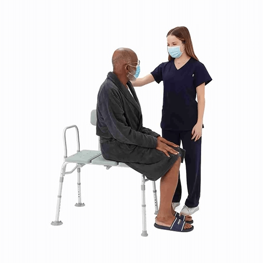 Medline Transfer Bench with Back High Country Oxygen