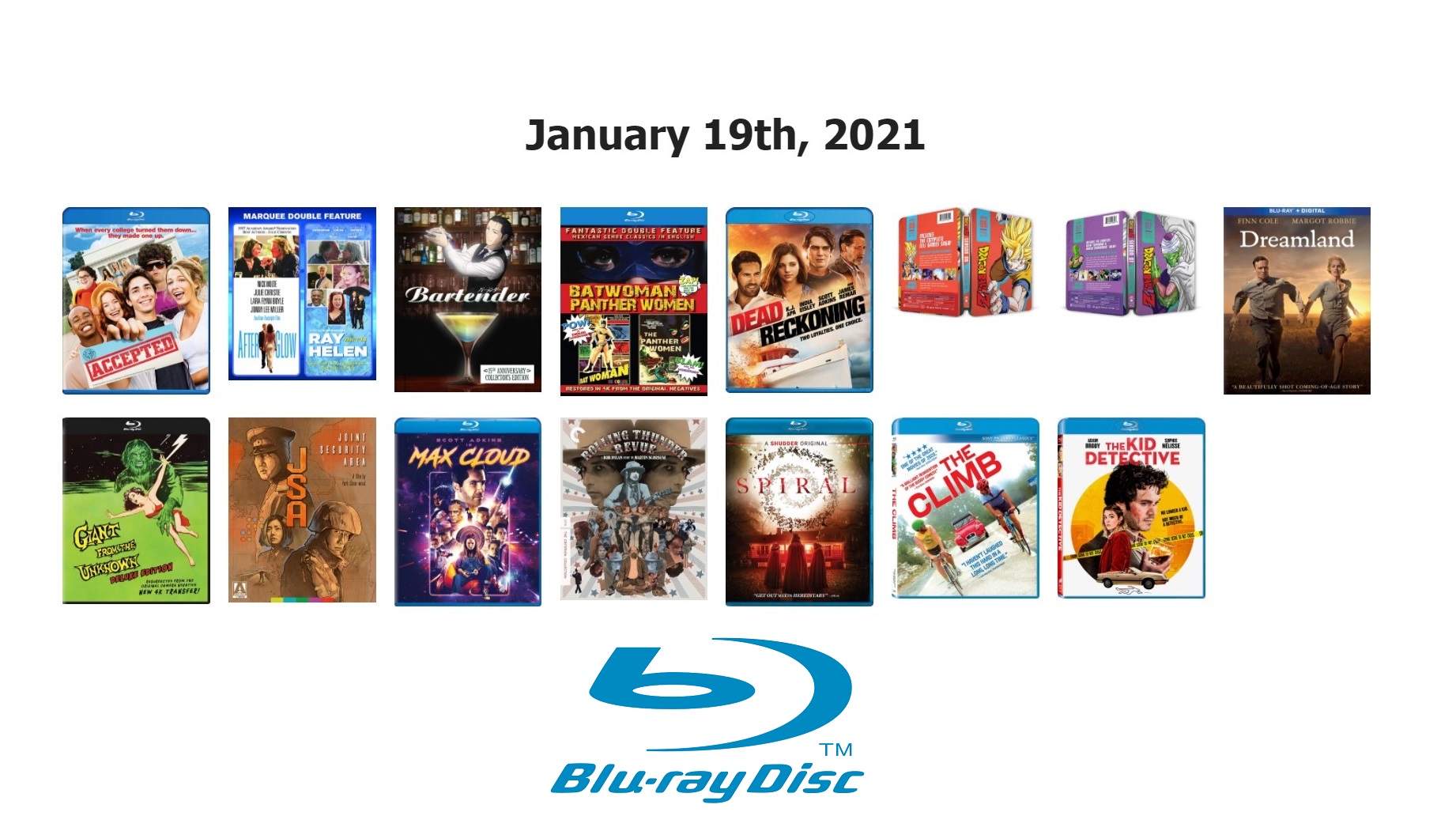 January 19th, 2021 New Bluray Releases HighDefDiscNews