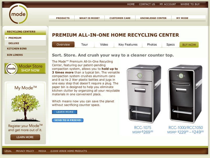 AllInOne Home Recycling Center High Design Store