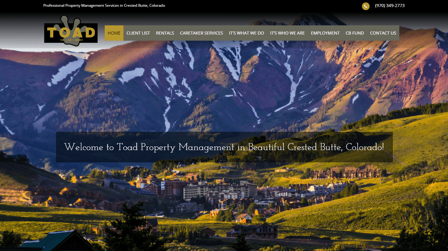 TOAD PROPERTY MANAGEMENT High Elevation
