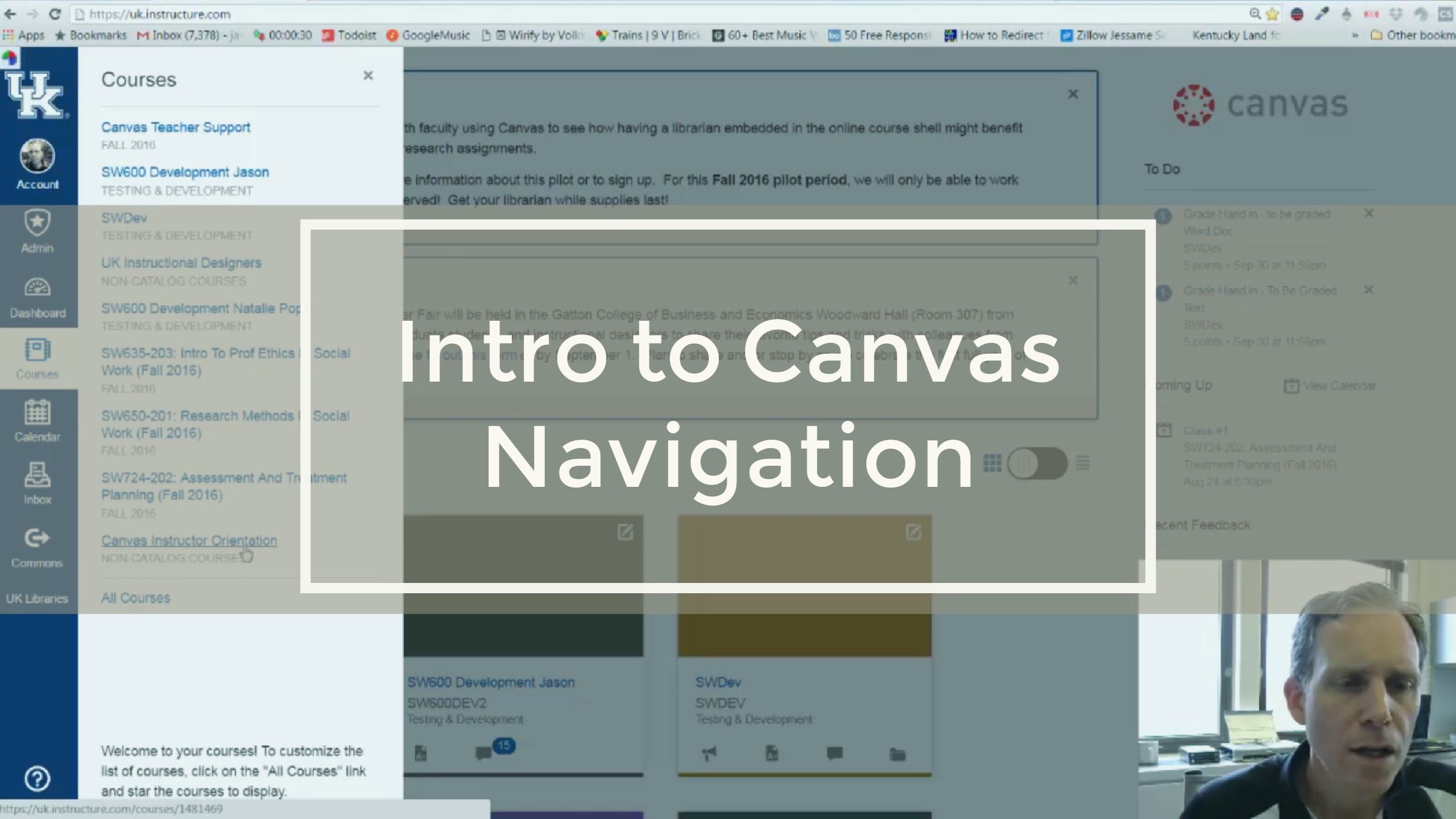 Navigation in Canvas Intro Videos Parts 1 and 2 Higher ELearning