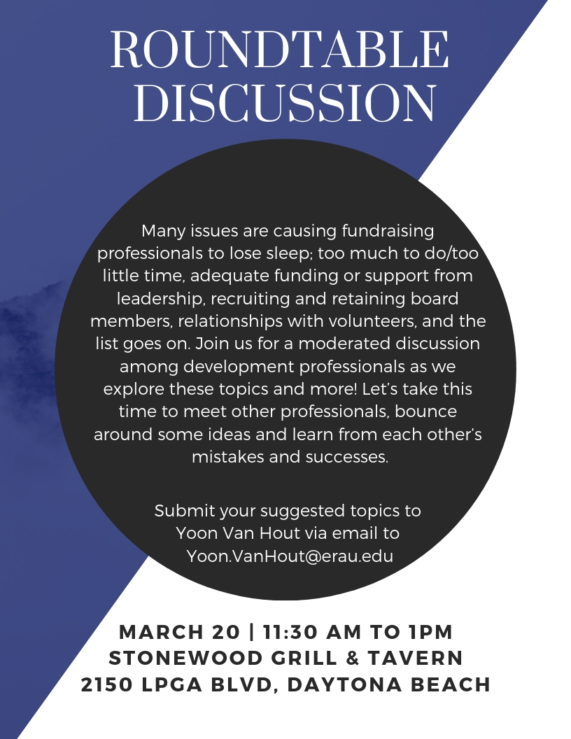 Roundtable Discussion AFPFLVolusiaFlaglerChapter