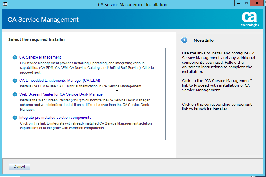 CA Service Management Enterprise Software