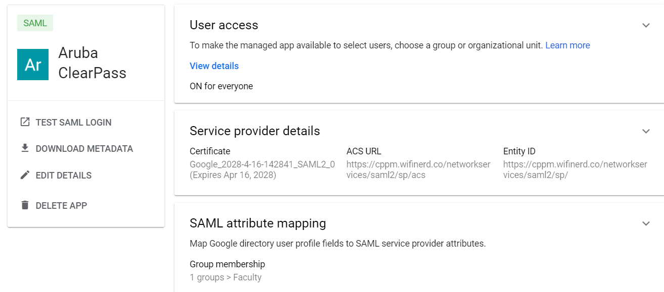 ClearPass SSO With Google Workspace using SAML RelayState missing