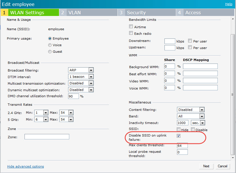 How can I enable wireless from a Instant AP 155 with out an uplink