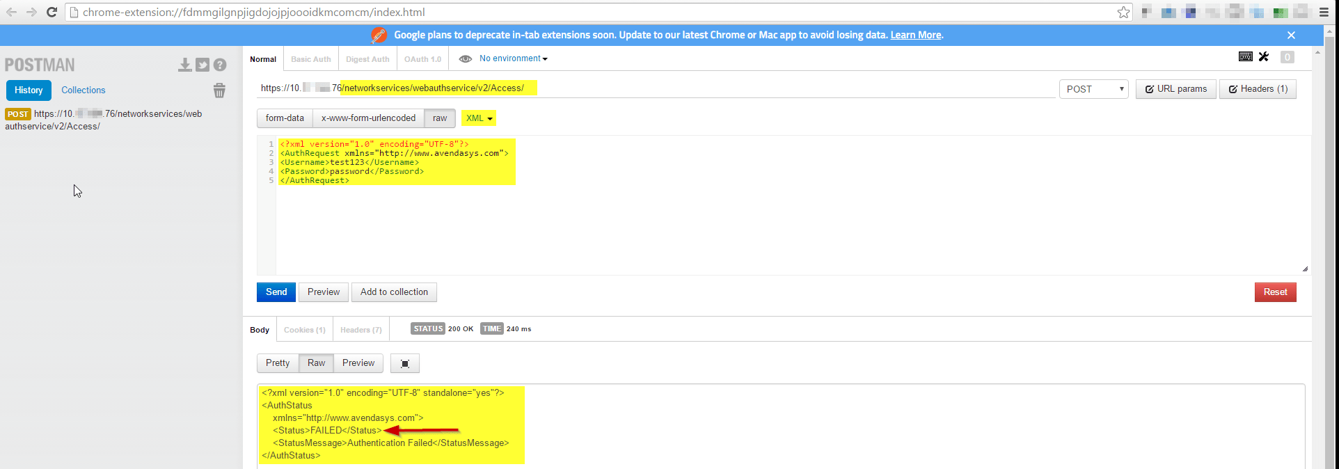 How to do WEB/Application Authentication request from an external