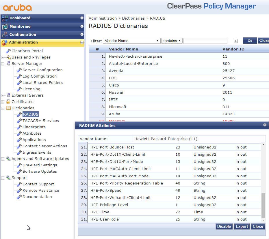 Authorising commands on ProCurve/AOSS with RADIUS Education