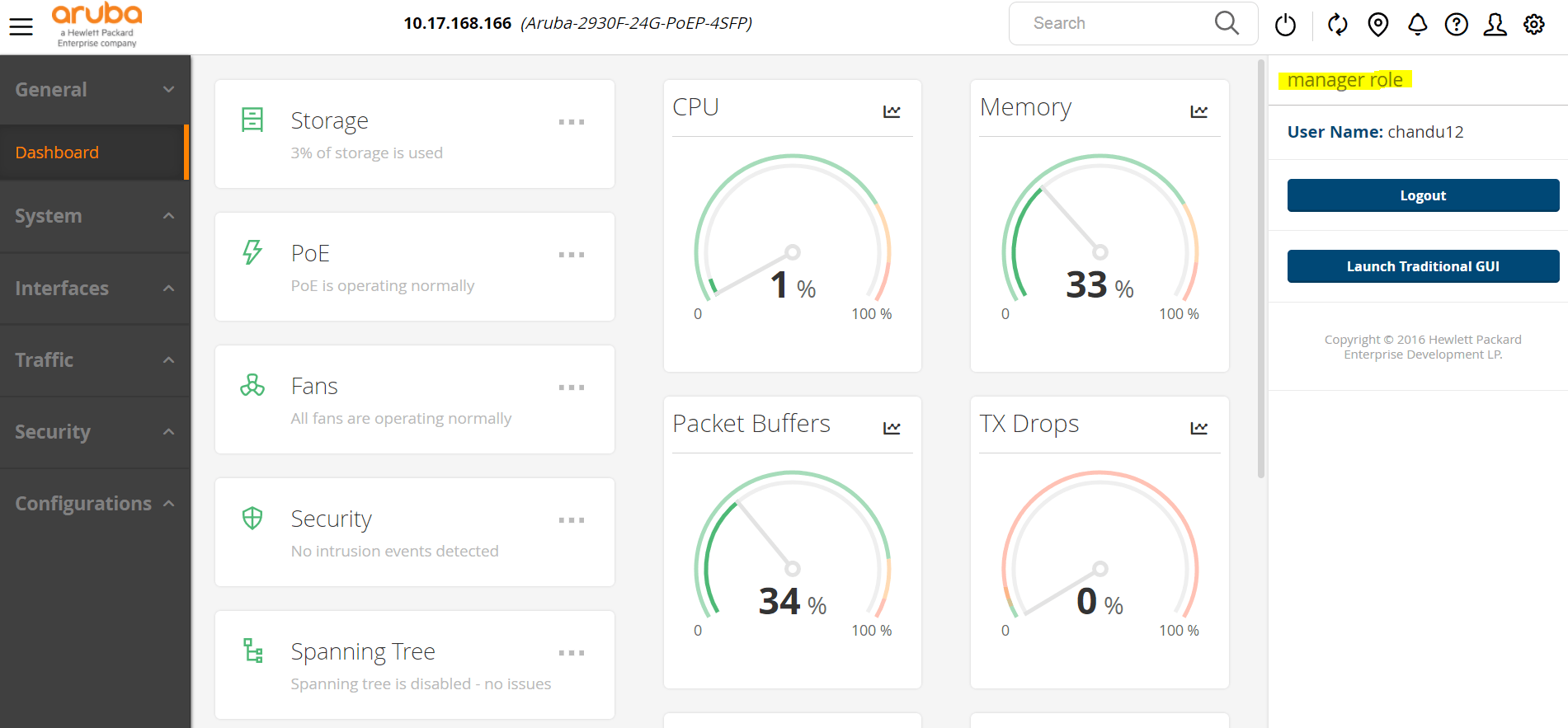 How to configure  GUI authentication with Radius on HPE Switches