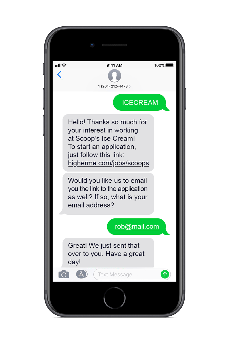 TexttoApply HigherMe