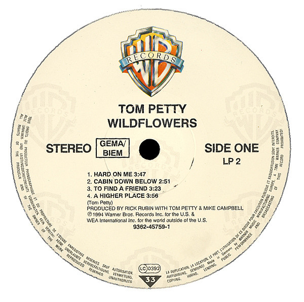 Tom Petty Wildflowers Used Vinyl HighFidelity Vinyl Records and