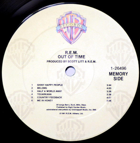 R.E.M. Out Of Time Used Vinyl HighFidelity Vinyl Records and Hi