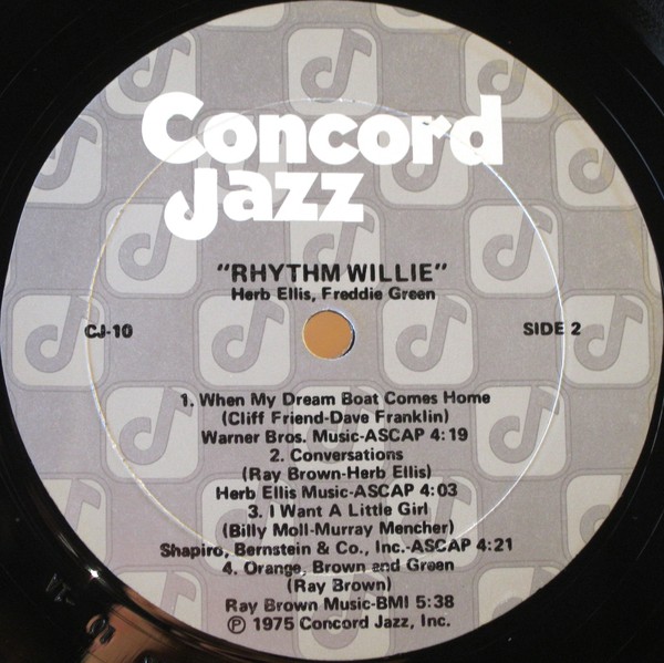 Herb Ellis Freddie Green Rhythm Willie Used Vinyl HighFidelity