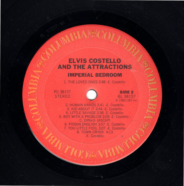 Elvis Costello & The Attractions Imperial Bedroom Used Vinyl High