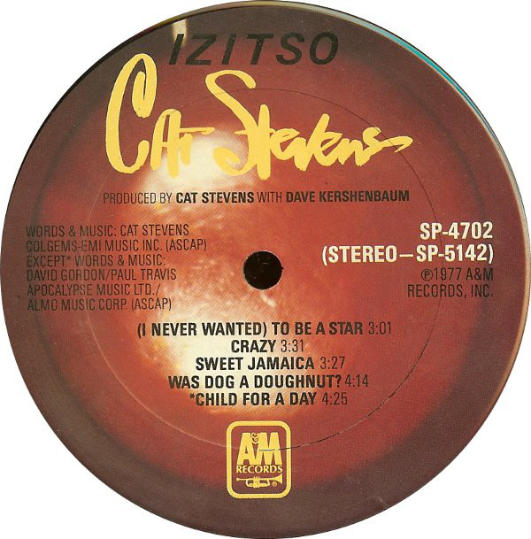 Cat Stevens Izitso Used Vinyl HighFidelity Vinyl