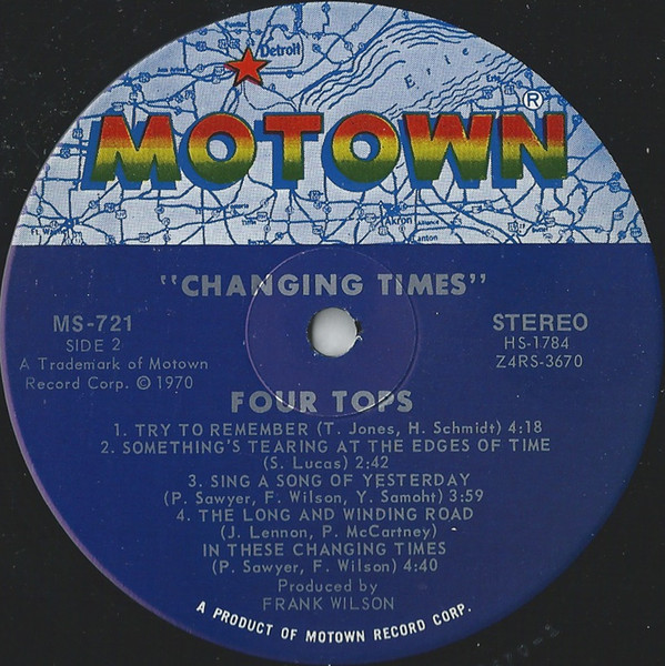 Four Tops Changing Times Used Vinyl HighFidelity Vinyl Records