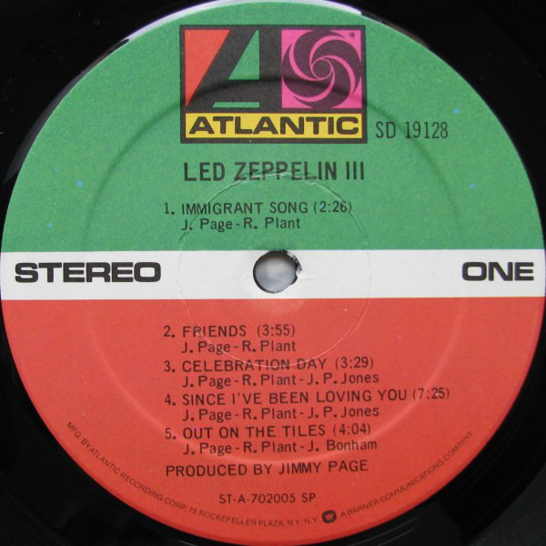 Led Zeppelin Led Zeppelin III Used Vinyl HighFidelity Vinyl