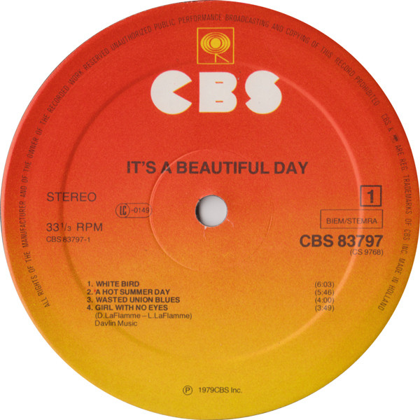 It's A Beautiful Day It's A Beautiful Day Used Vinyl High