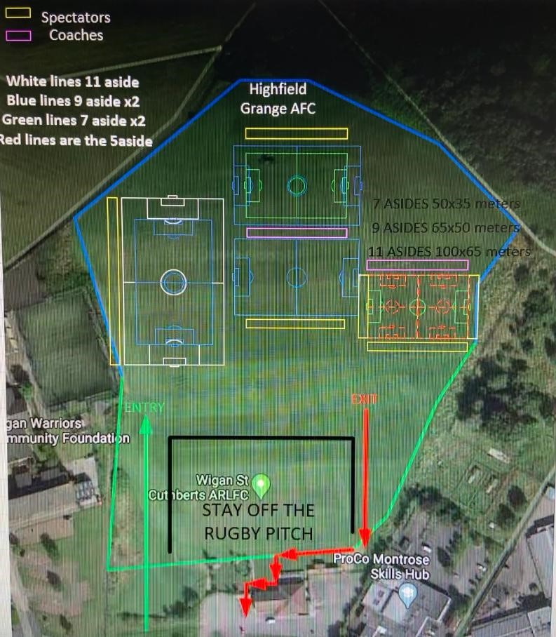Locations Highfield Grange A.F.C.