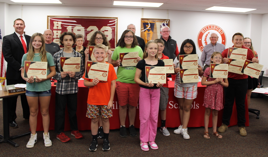 15 Hillsboro City Schools students earn perfect state test scores