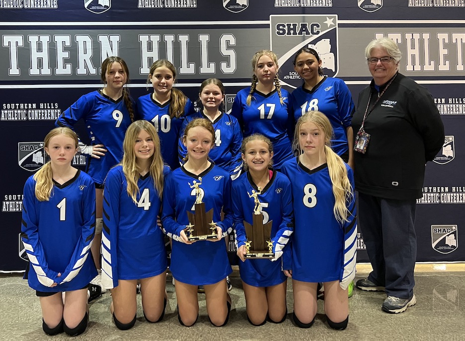 Ripley 7th graders tie for 1st in SHAC Div. II; finish 2nd in volleyball tournament The