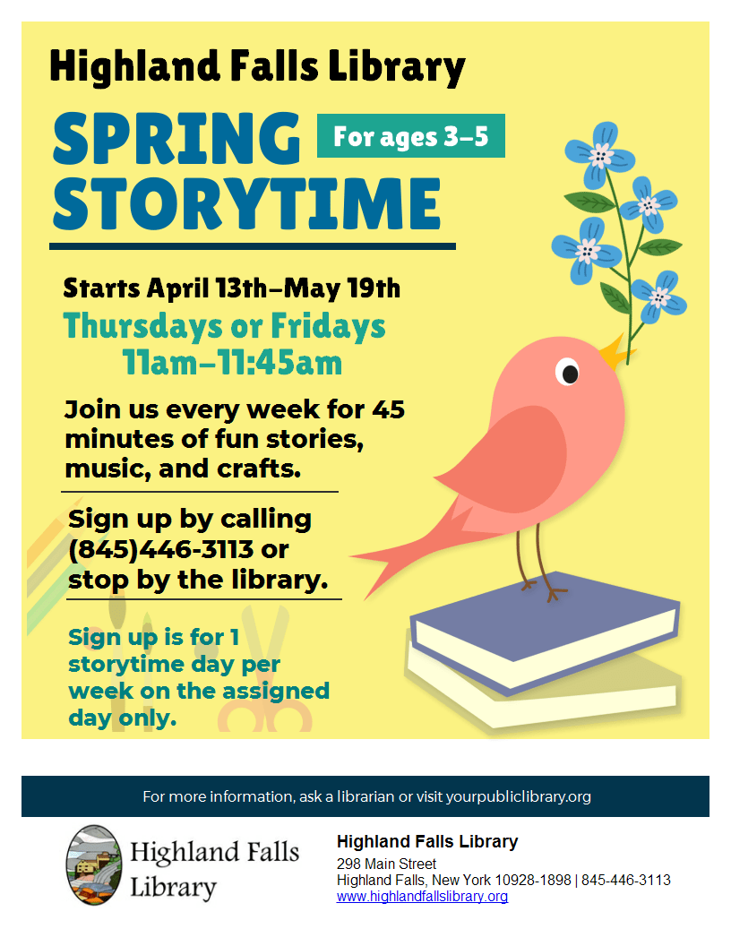 Program Information Serving the residents of Highland Falls and Fort