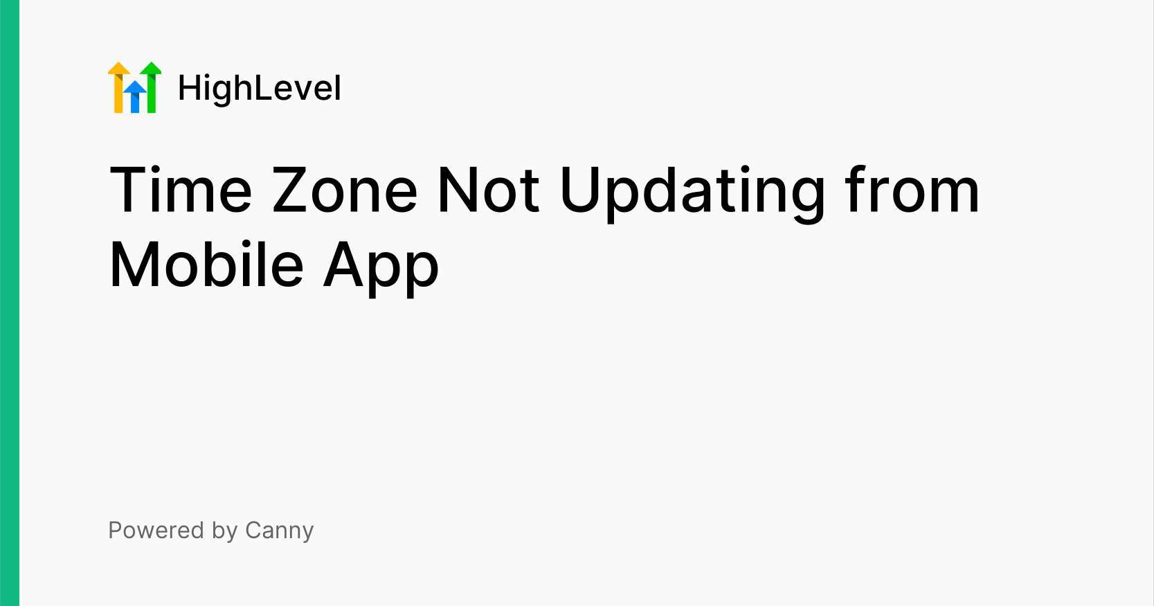 Time Zone Not Updating from Mobile App Voters HighLevel